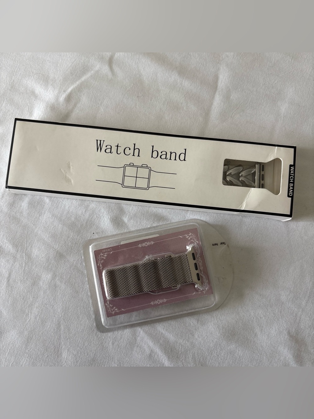 Silver Smart Watch Band Bundle